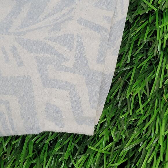 Vintage 90s MOD Geometric AOP Button Shirt Large 22x26 White - Picture 9 of 12